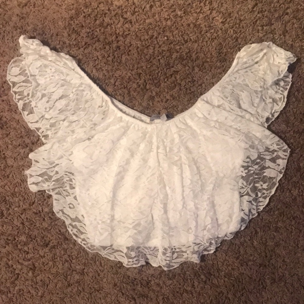 Charlotte Russe white crop top